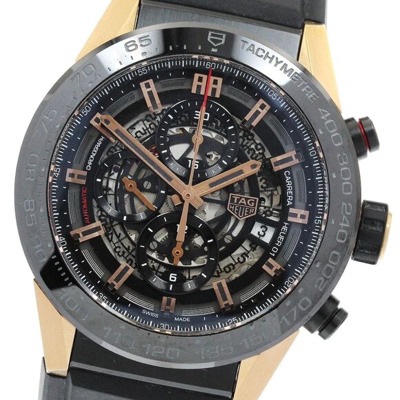 TAG HEUER Carrera CAR2A5A Date Chronograph skeleton Automatic Men's Watch_895379 - Picture 4 of 7